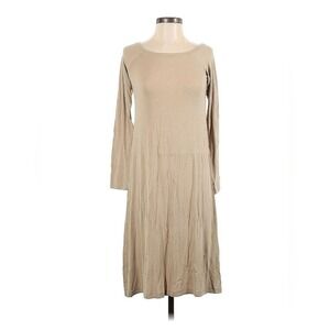 ATM Long Sleeve Dress Women Small Beige Minimalist Quiet Luxury neutral capsule